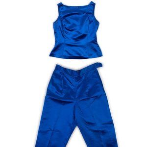 Dana Buchman 2 piece 100% silk suit set Size 6